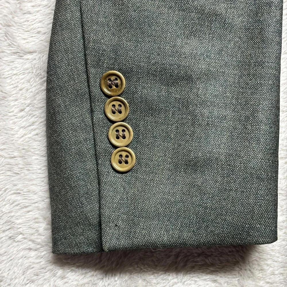 Canali Blazer Mens 52R EU 42R US Green Sportcoat Wool Made‎ In Italy